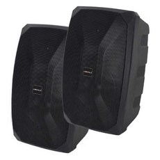 카날스 매장용 벽걸이형 120W 스피커 135mm 2p + 브라켓 2p 세트, LUS-556, 블랙