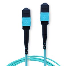 MYBESTFRIEND MPO to MPO 12C OM3 光纖跳線 MBF-MPO330, 水藍色, 30m, 1個