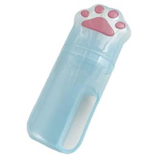 Aurafam 狗狗腳掌旅行用攜帶式牙刷盒, 藍色, 1個