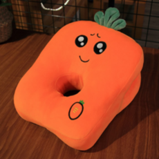 書桌辦公室午睡枕頭靠墊 胡蘿蔔, 混色