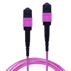 MYBESTFRIEND MPO F to MPO F 12C OM4 光纖跳線 MBF-MPO420, 紫紅色, 1個, 20m