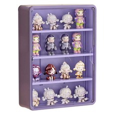 Mostick 壁掛式公仔 POP瑪特展示收納裝飾櫃 紫色, 1個