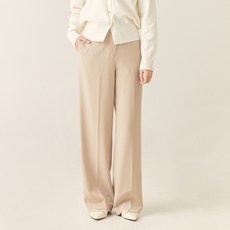 로엠 여성용 세미와이드 밴딩 슬랙스