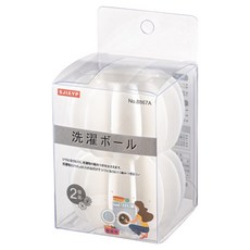 SJIAYP 비투윈 防皺防纏繞矽膠洗衣球 2入, 白色, 1個