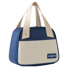 Yegrina 春季郊遊野餐保冷保溫防水便當袋, 藍色, 1個