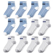 남성용 PDS패션 여름철 쾌적한 정장 캐주얼 통풍 얇은 양말 12족 세트
