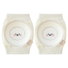 BABY&I 幼兒柔軟護膝 2入, 雲朵比熊, 1個