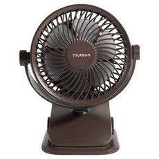 뮤트온 유아용 휴대용 유모차 선풍기, 브라운, 1개