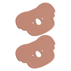 에이드엘 펀칭코알라 실리콘 컵받침, 브릭레드