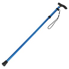 가을엔 등산에 필요한 휴대용 접이식 지팡이, 블루, 1개