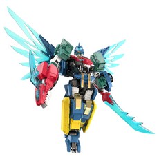 Quantum Heroes Dinoster 變形梅塔特隆阿爾法機器人玩具, 1個, 混合顏色