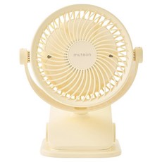 뮤트온 유아용 휴대용 유모차 선풍기, 버터옐로우, 1개