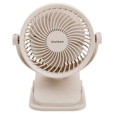 뮤트온 유아용 휴대용 유모차 선풍기, 베이지, 1개