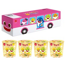 O taste Pinkfong 鯊魚寶寶辣炒年糕巴士包 奶油口味 4入, 444g, 1個