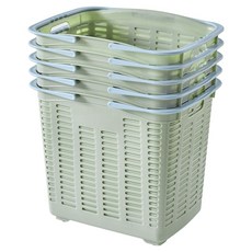 브리다 바퀴 달린 다용도 손잡이 바구니, 올리브그린, 5개