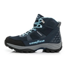 GOODYEAR 固特異 女款 動態防水戶外鞋 GAWO42506 藍色 耐磨 舒適透氣, 240mm