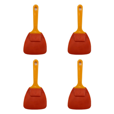 DinnerBell Kitchen House 智慧刮刀 特大 21 x 9.5 cm, 黃色 + 橘色, 4個