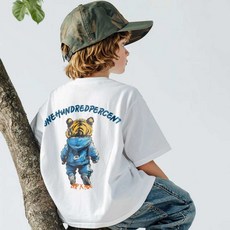 O.H.P ONE HUNDRED PERCENT 兒童Aida Eve超級賽亞人老虎柔軟短袖T恤