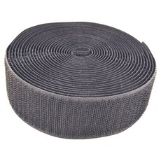 TRENY 車縫無膠魔鬼氈 38mm x 5米 黑色, 無痕固定 可重複使用, 1組