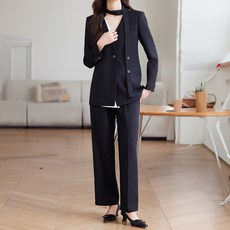 페이퍼먼츠 레크 노카라 머플러 정장 투피스 세트 T 10001