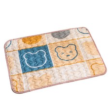 데이소이 고양이 러블리 사계절 방석 매트, 05 격자 베어, 1개