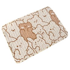 데이소이 고양이 큐티 보들 사계절 방석 매트, 02 베어 래빗, 1개