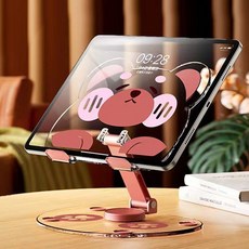 머니풀 애니멀 친구들 휴대용 태블릿 휴대폰 거치대, 브라운베어, 1개