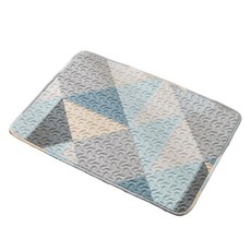 데이소이 고양이 다양한 사계절 방석 매트, 10 블루 삼각형, 1개
