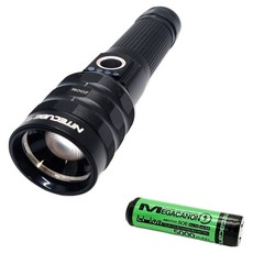 나이트큐브 L30 PRO 충전식 LED 손전등 + 21700배터리 5000mAh, Black, 1개