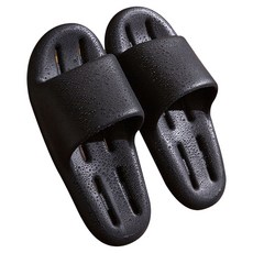 더자카 플로우핏 물빠짐 욕실화, 블랙, 1개