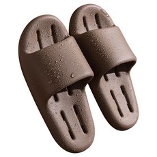 더자카 플로우핏 물빠짐 욕실화, 다크브라운, 1개