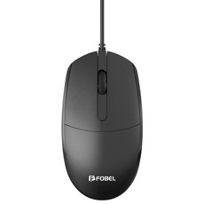 포벨 옵티컬 광 유선 마우스, 블랙, HM-MU1H