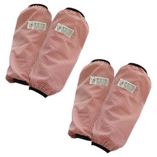 타미나요 체크 작업용 팔토시 2세트, 레드