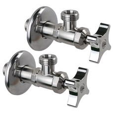 BATHROOM KNOWLEDGE sus 不鏽鋼 洗臉盆 馬桶 零件 壁式角閥, 2個