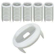 SooPii 接地插座延長線安全蓋, 白色, 100個