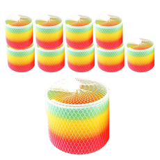 Fancy Pia幼兒用伸縮彩虹圓圈環, 單色, 10個