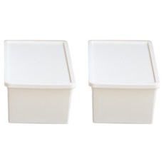 抽屜小物整理收納盒 開放式, 白色, 2個