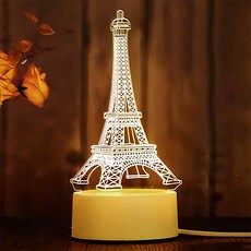 CCHING 青青文具 簡單生活 3D USB供電三段式小夜燈 鐵塔