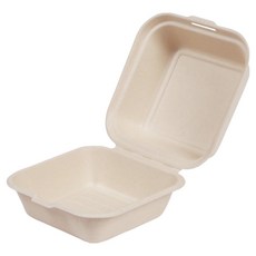 파피루스 일체형 햄버거 크라프트 포장용기 B-003K, 1개입, 50개