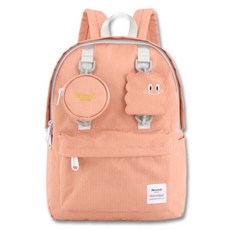 Himawari 筆電超輕量鑰匙圈學生後揹包 No.0422, 蜜桃色, 1個