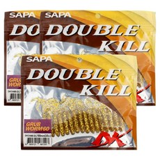 싸파 더블킬 GRUB 웜 6cm DKGW60-21, 3개