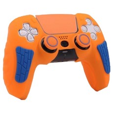 HOHOO PS5 Pro Slim 控制器 DualSense Elite 矽膠握把保護套, 雙色 七龍珠橘, 單一商品, 1個