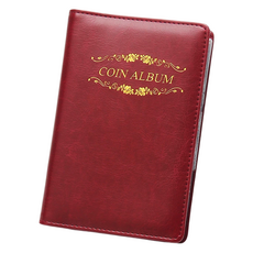 Wax Store全球硬幣收藏冊 120格 紅玫瑰 15*16cm, 1個