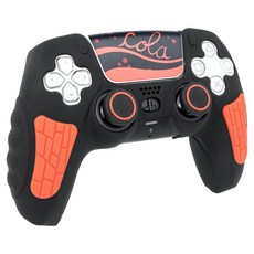 HOHOO PS5 Pro Slim 控制器 DualSense Elite 矽膠握把保護套, 可樂 黑+紅, 單一商品, 1個