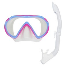 OCEANTAG 兒童波浪潛水面鏡光學套組, 1套, 覆盆子