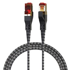 넥스트유 케몬드 FTP CAT8 플랫 기가 직조 랜케이블, 1개, 3m, 혼합색상