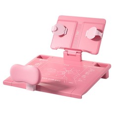 貓太子 黃金12°桌面矯正器，47*37cm面板, 20*30cm閱讀架, 淡雅粉, 1個