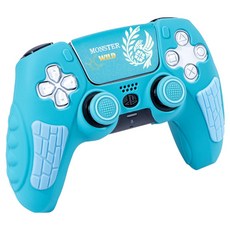 HOHOO PS5 Pro Slim 控制器 DualSense Elite 矽膠握把保護套, 魔物獵人荒野, 單一商品, 1個