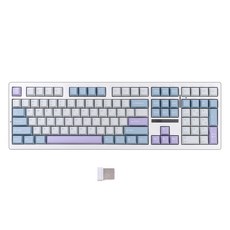 씽크웨이 TV108 풀배열 108키 기계식 유무선 일반형 키보드, 프로즌화이트, 프로즌화이트 저소음 딥씨, 저소음 딥씨