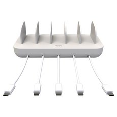 로이직 5포트 올 퀵 고속 멀티충전기 RZ-525 + C타입 5p 세트, 크림, 1세트